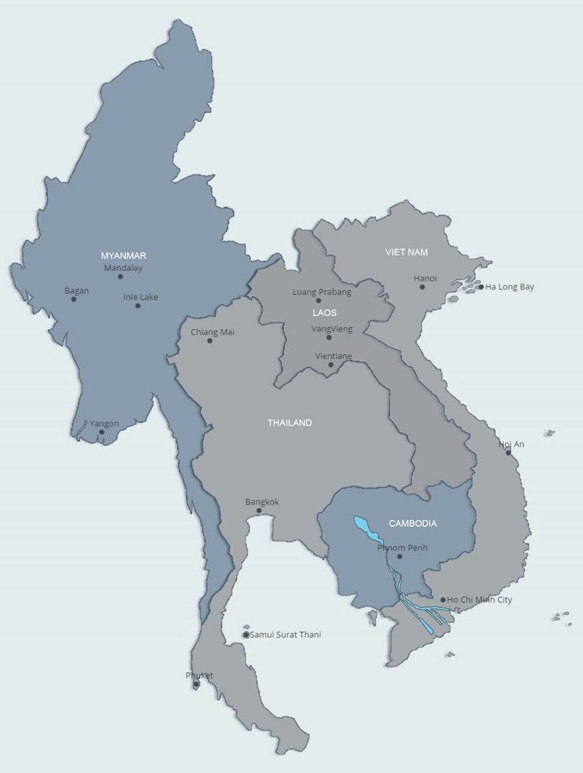 Harta din nordul laos