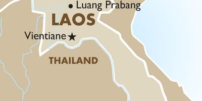 Harta de capitala laos-ului 