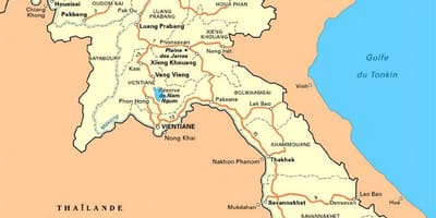 Harta detaliată a laos